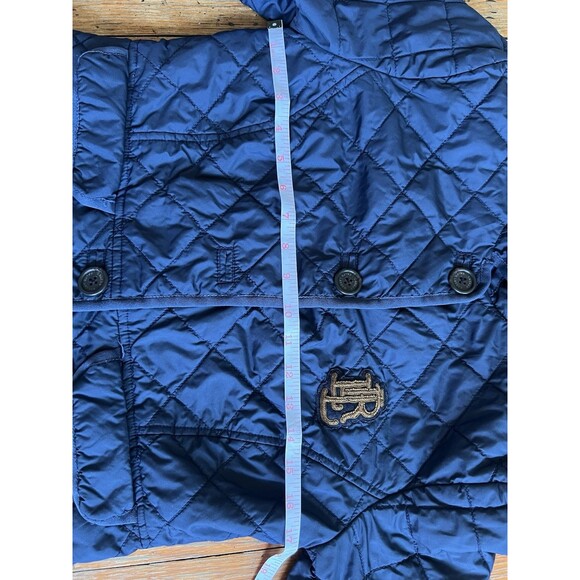 Lauren Ralph Lauren Women's Logo Cresent Quilted Jacket in Navy SZ. 2 - Picture 8 of 10